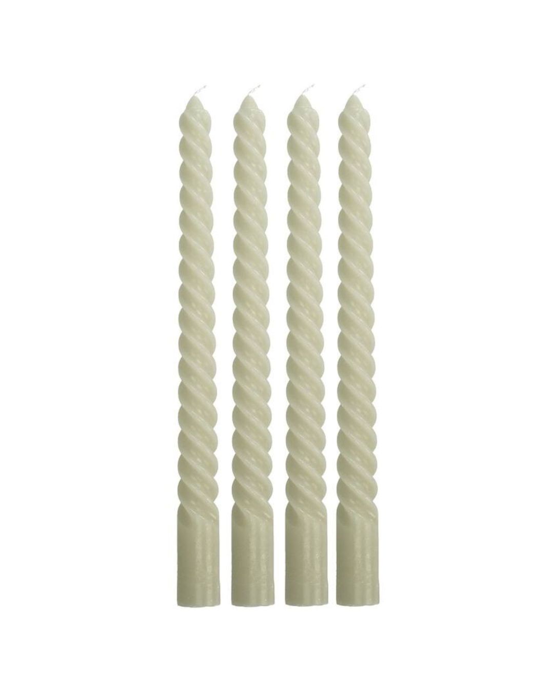 Twisted Candles - Ivory (Box of 4)