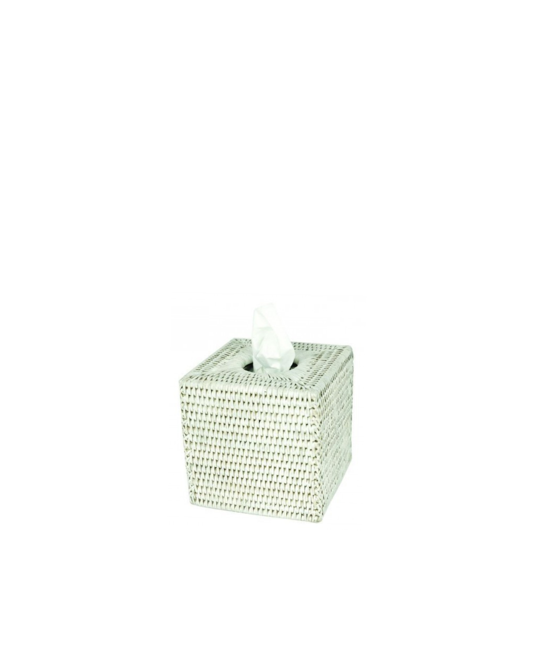 Tissue Box Cube - White