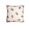 Flora Embroidered Cushion - Rose