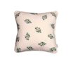 Flora Embroidered Cushion - Azure