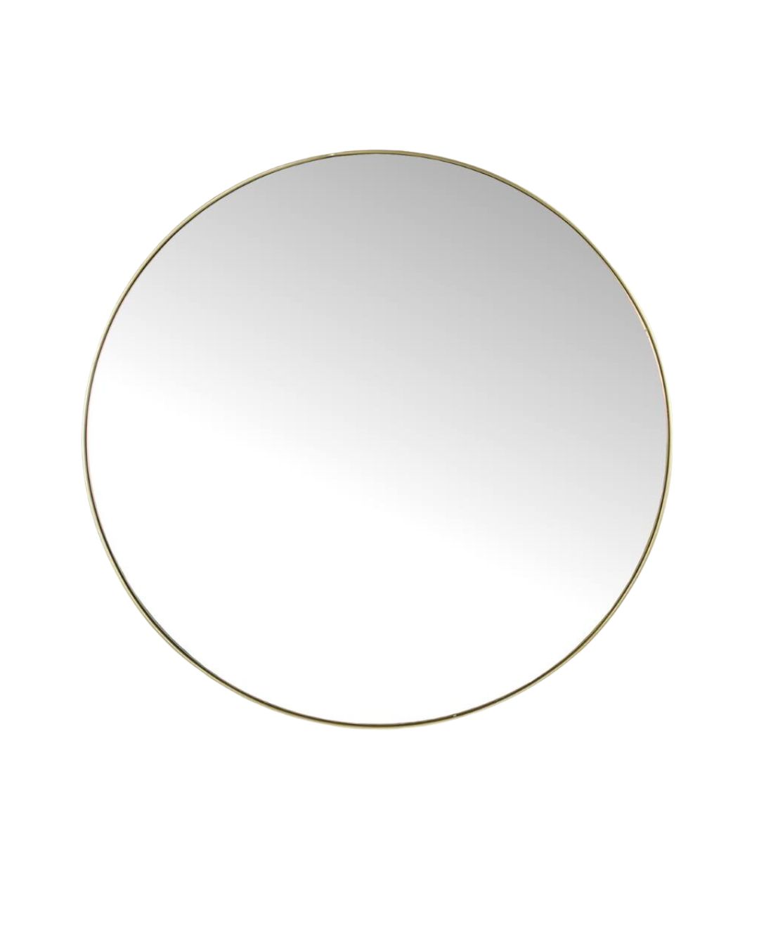 Gold Round Mirror (116cm)