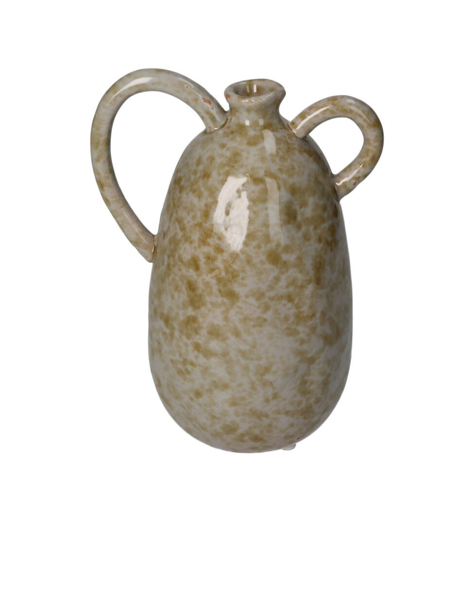 Stone Vase Brown 19cm
