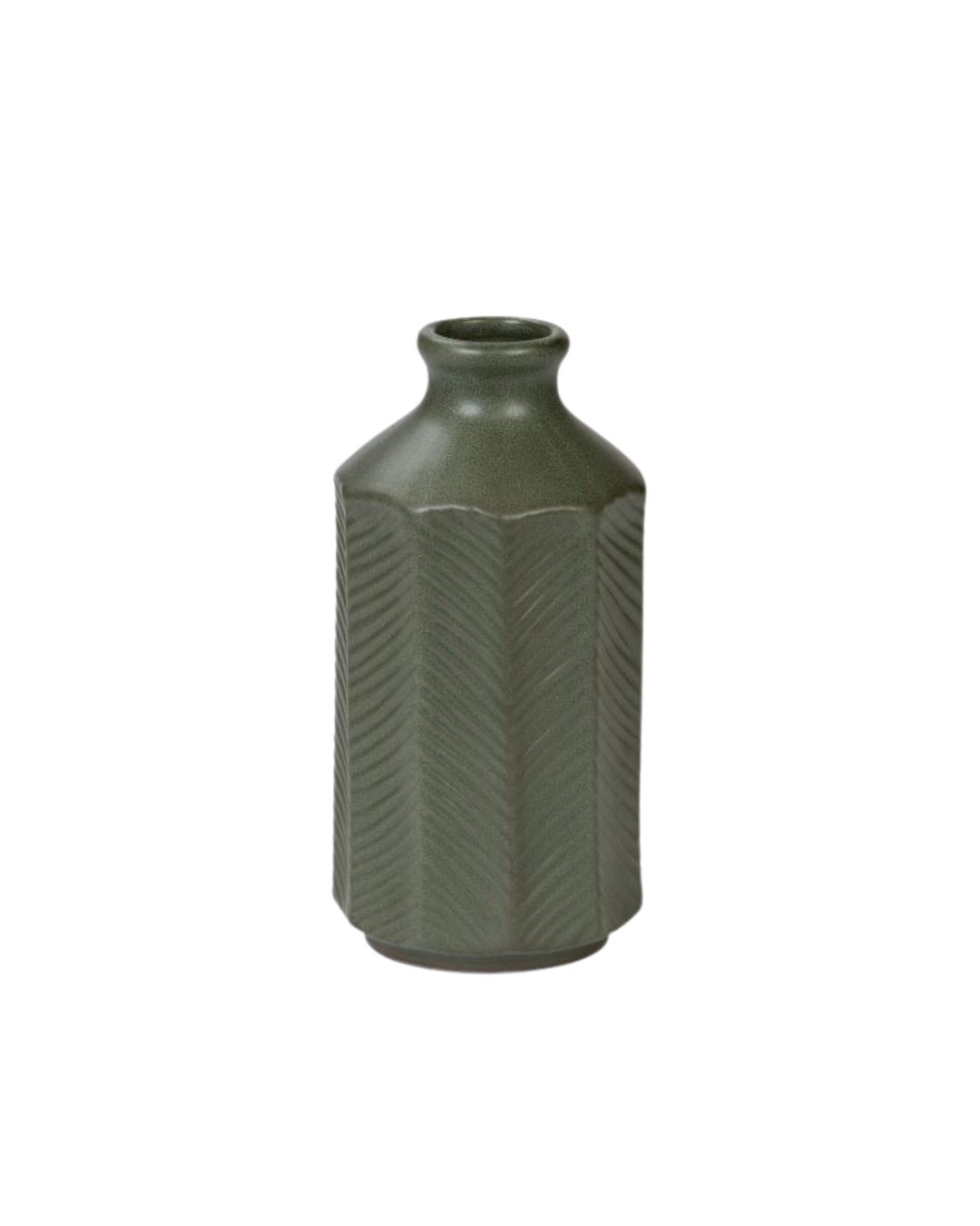 Bottle Vase - Olive Green (13x26.5cm)