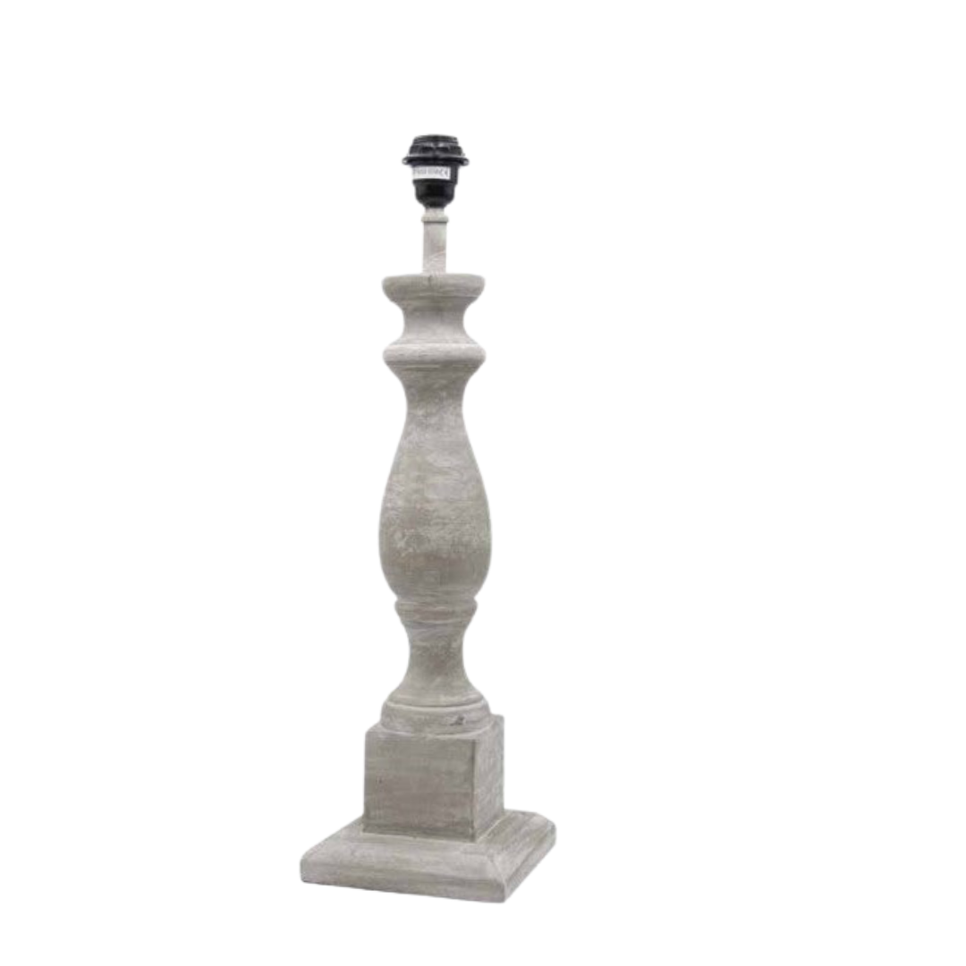 Stone Painted Wooden Lamp Base