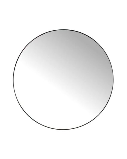 Black Round Mirror (96cm)
