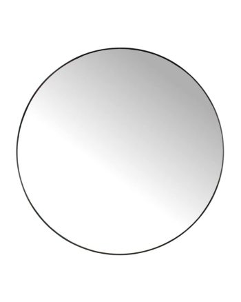 Black Round Mirror (116cm)