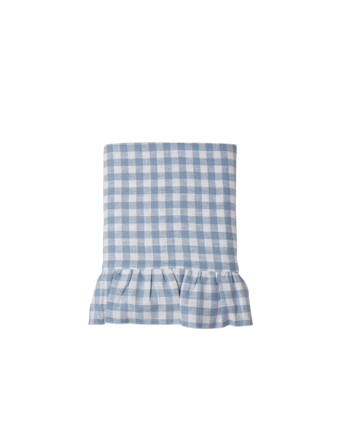 Placemat Gingham with Frill - Blue (Set of 4)