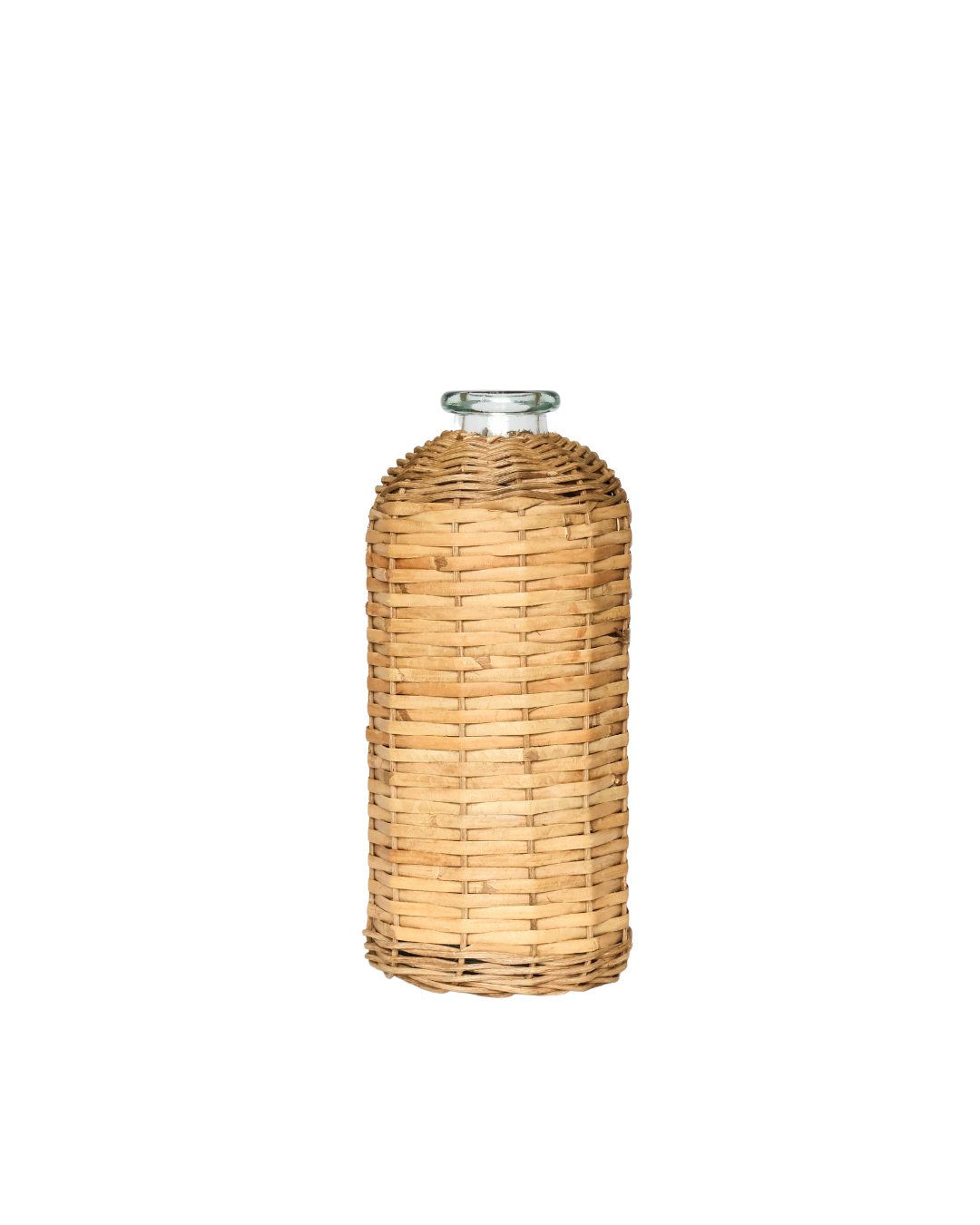 Rattan Glass Bottle - Small