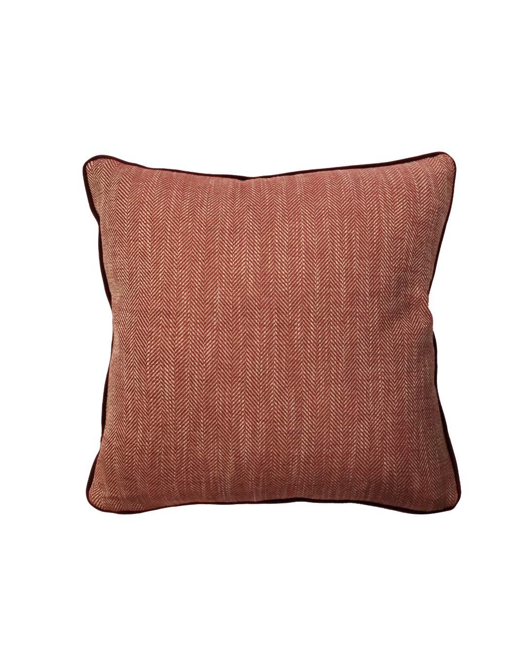 Red Herringbone Cushion