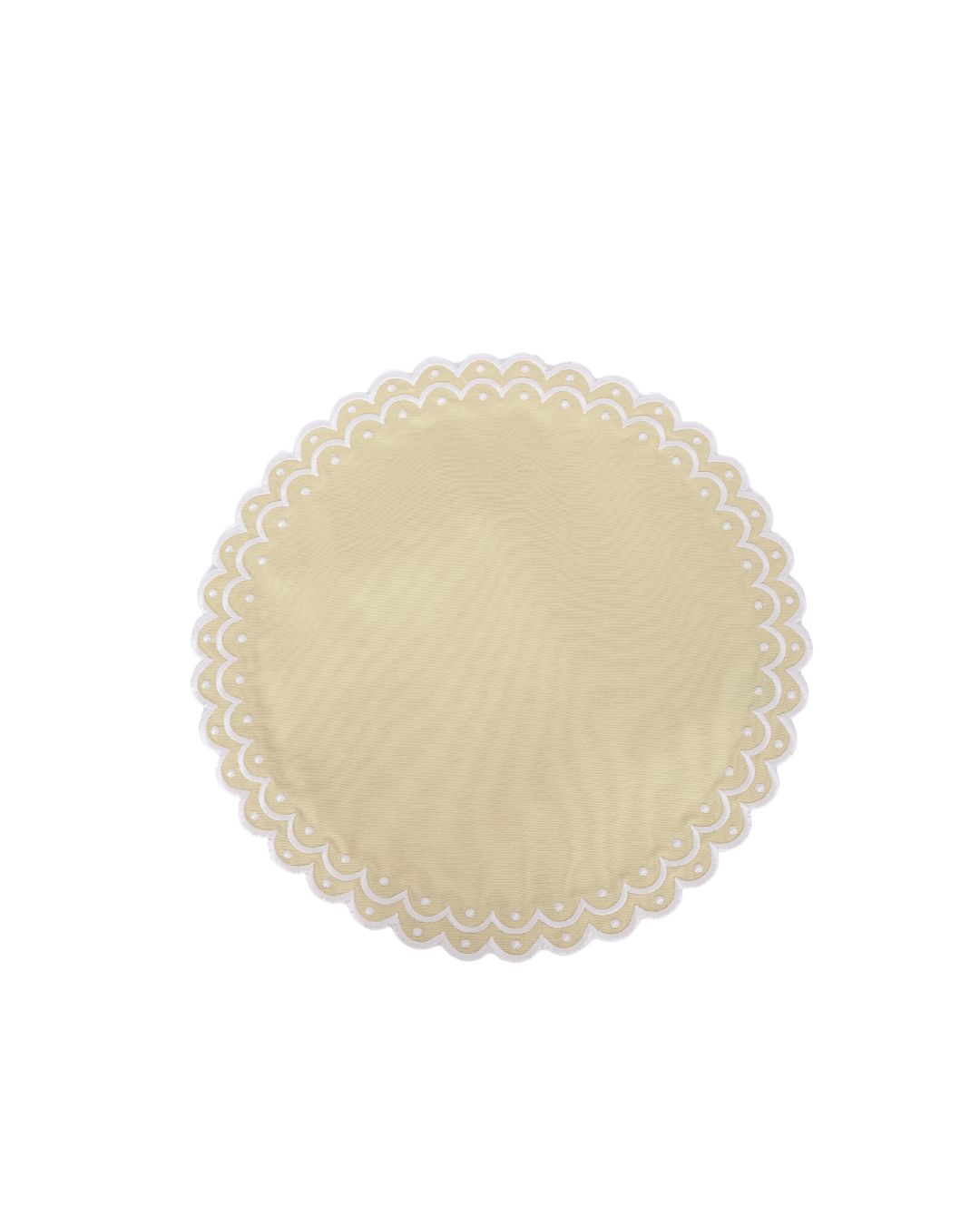 Placemat round Daisy-Natural-set of 4