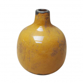 Mustard Ceramic Vase - small