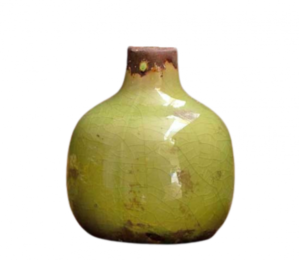 Green Ceramic Vase - Small