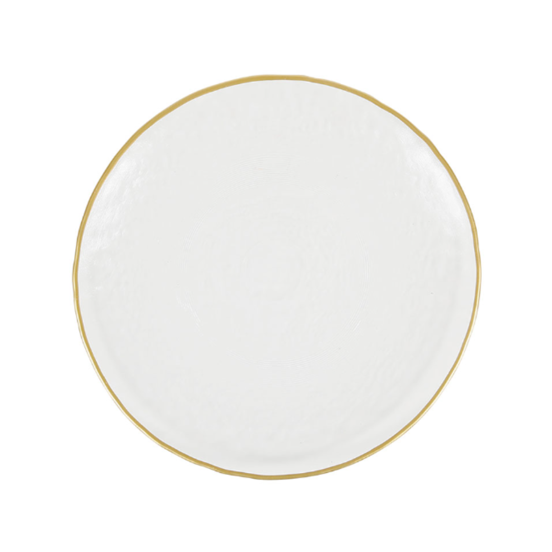 Orphee Glass & Gold Dessert Plate