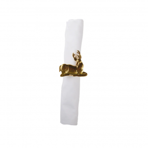 Deer Napkin Ring Gold - Set of 4