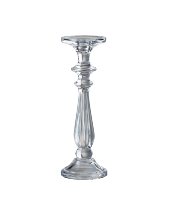 Glass Candlestick Holder - Large