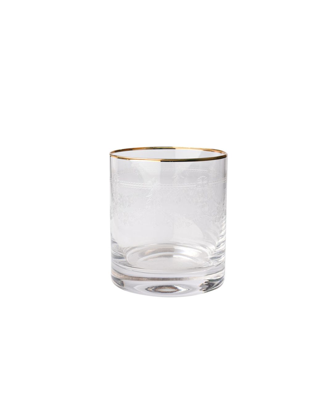 Tumbler Glass with Gold Rim