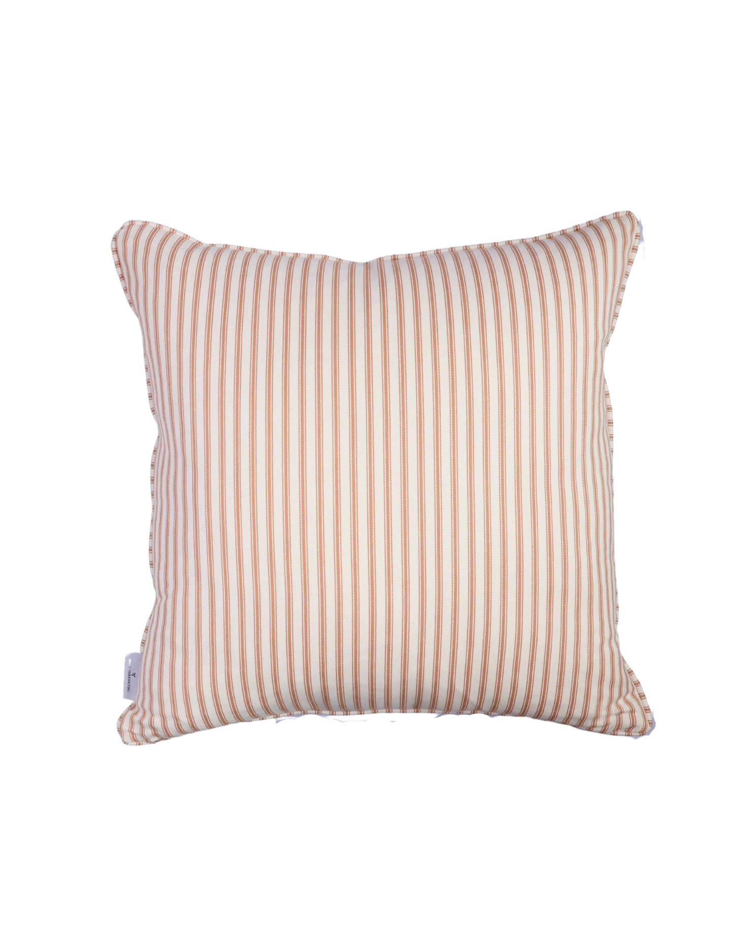 Gold and Natural stripe cushion
