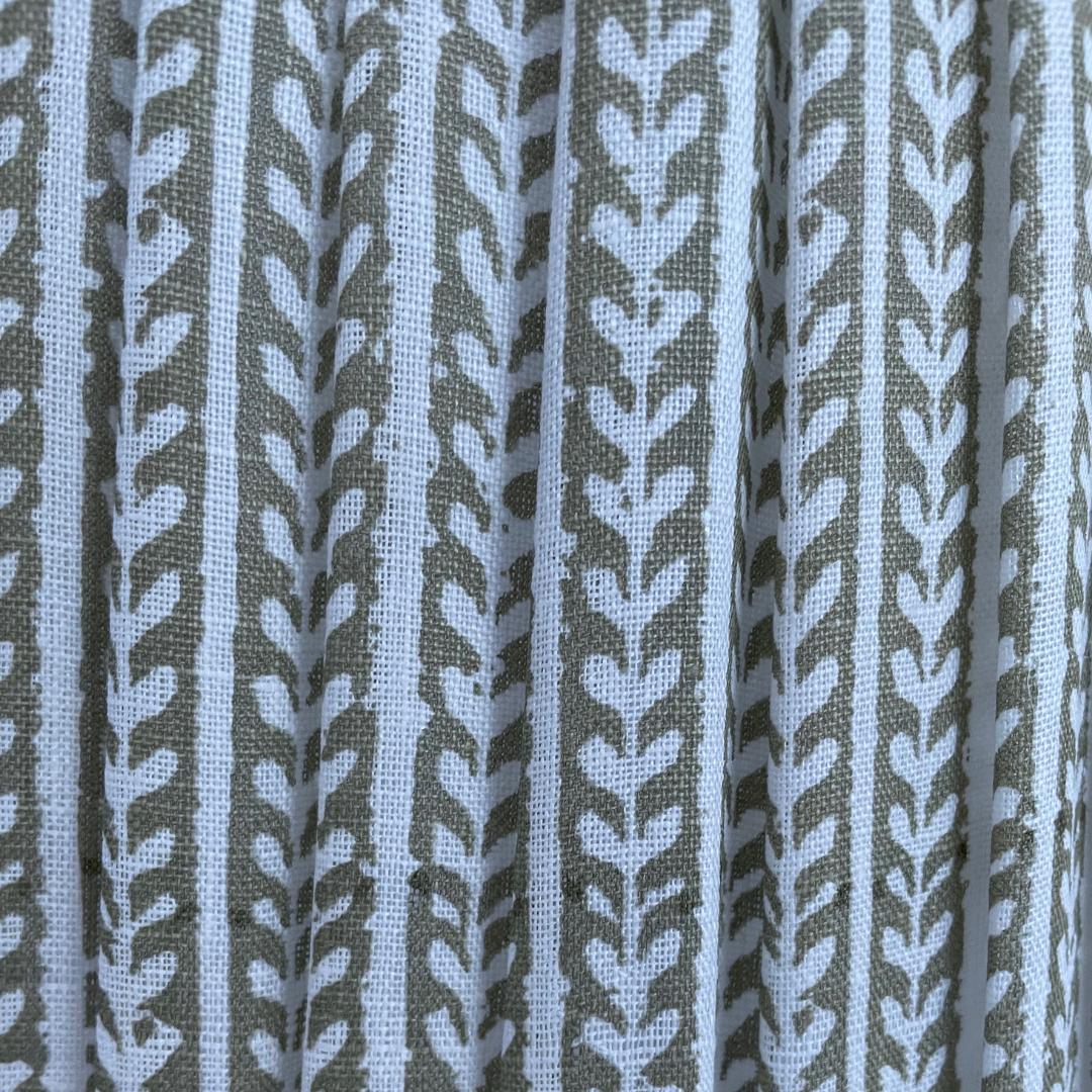 Stripe Block Shade 55cm - Taupe