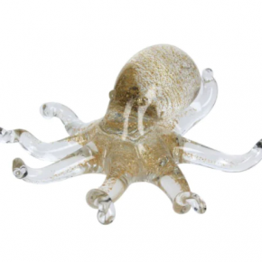 Octopus Ornament  Gold