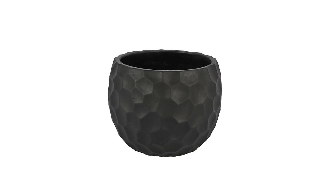 Honeycomb Flowerpot - Black