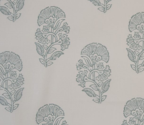 OL10 - Duck Egg Floral Fabric