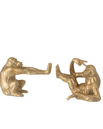 Gold Ape Bookends