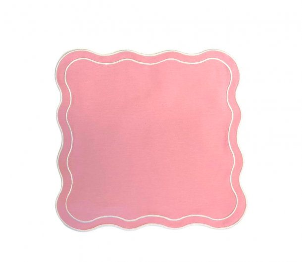 Pink Wave  Napkin Set 4