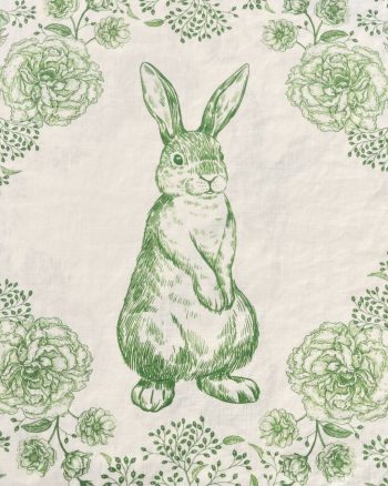 Bunny Napkin - Green S4