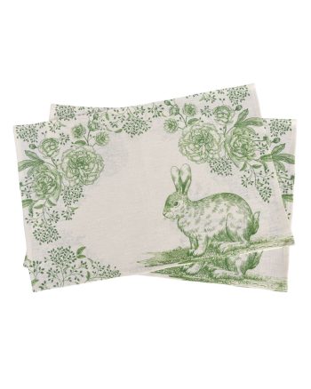 Bunny Placemat - Green S4