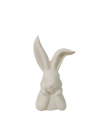 Resting Bunny 12cm - White