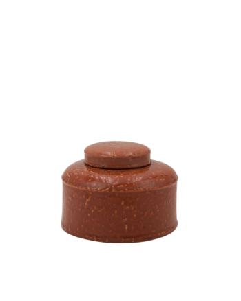 Terracotta Round Lidded Jar Medium