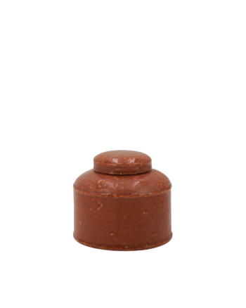 Terracotta Round Lidded Jar Small